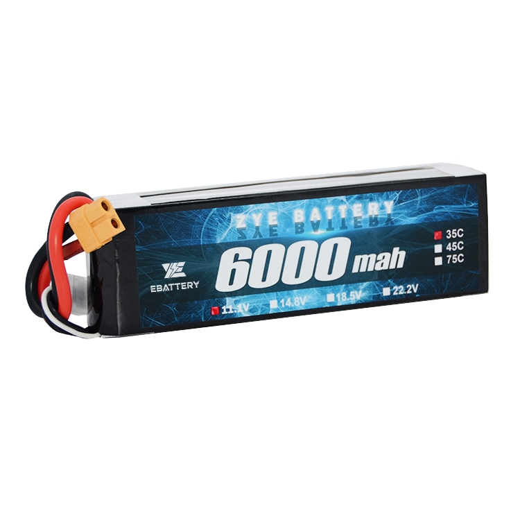 3S Lipo akkumulátor 6000 mAh 60C 11,1 V Lipo akkumulátor